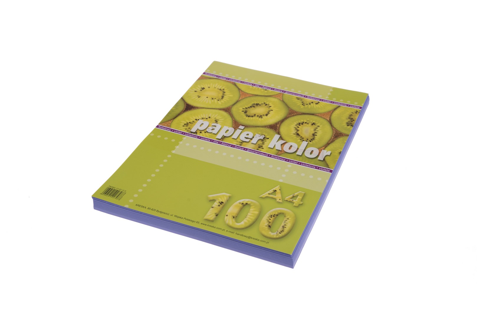 Papier ksero A4 80g 100ark. fioletowy Kreska